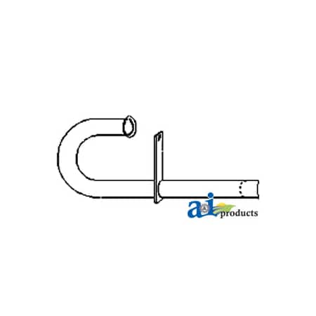 A & I Products Exhaust Pipe 14.4" x4.5" x32.6" A-MF2010